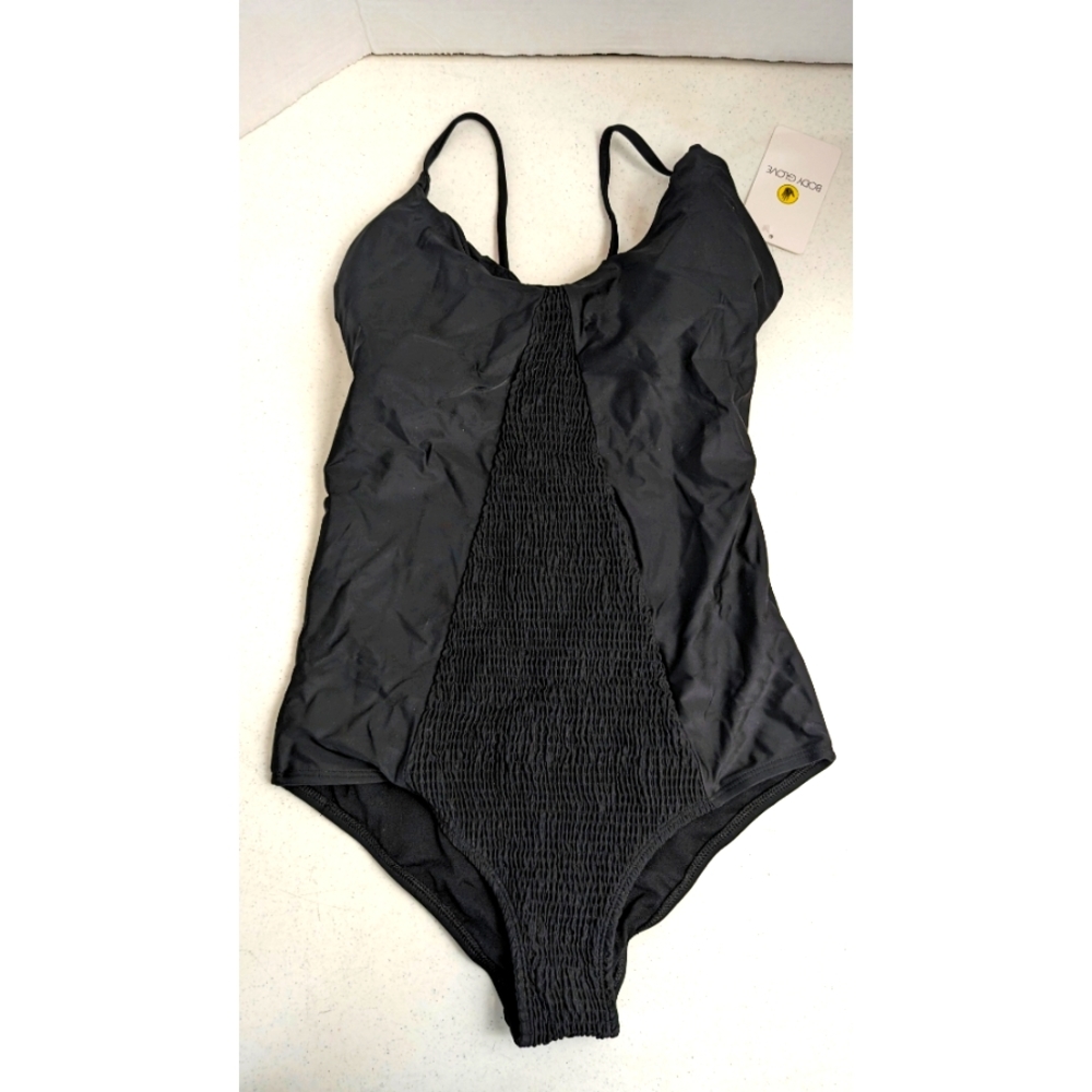 Body Glove Black Swimsuit Noa One-Piece Women's Size M Backless Spaghetti Straps
